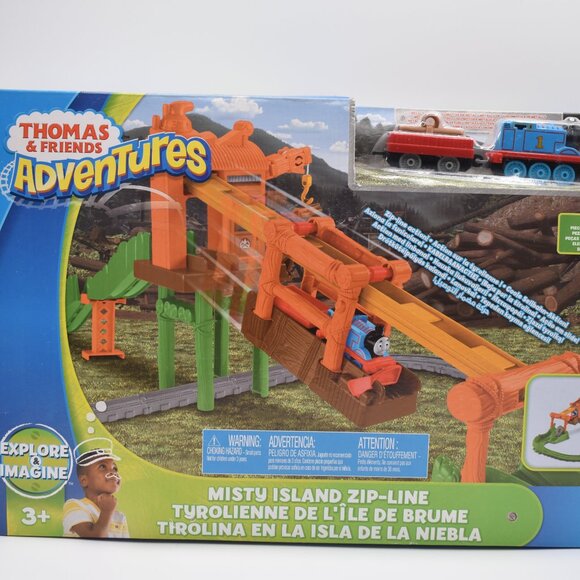 Thomas and Friends Thomas Adventures Explore and Imagine Misty Island Zip-Line - Picture 2 of 11